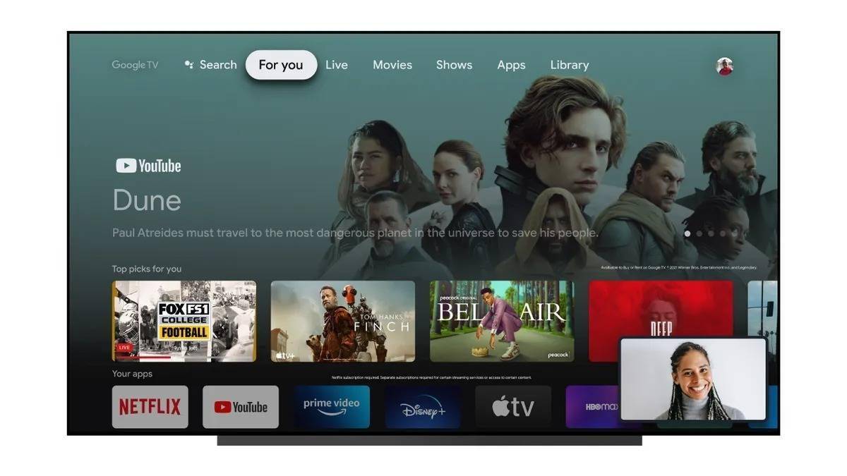 Google TV 遥控器将新增按钮，按下可观看带有广告的免费节目